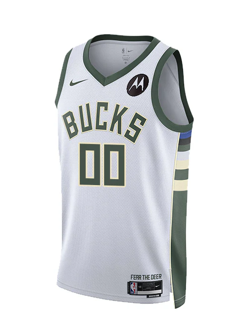 Nike 2022 Association Edition Custom Milwaukee Bucks Swingman Jersey - Image 3