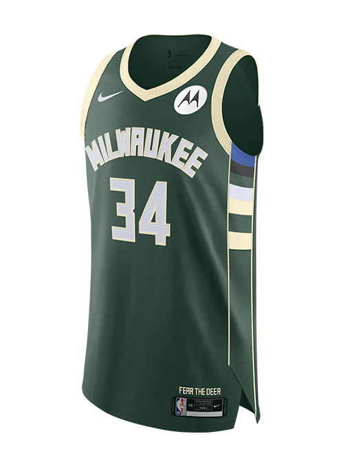 Nike Giannis Antetokounmpo 2020 Icon Authentic Milwaukee Bucks Jersey - Image 3